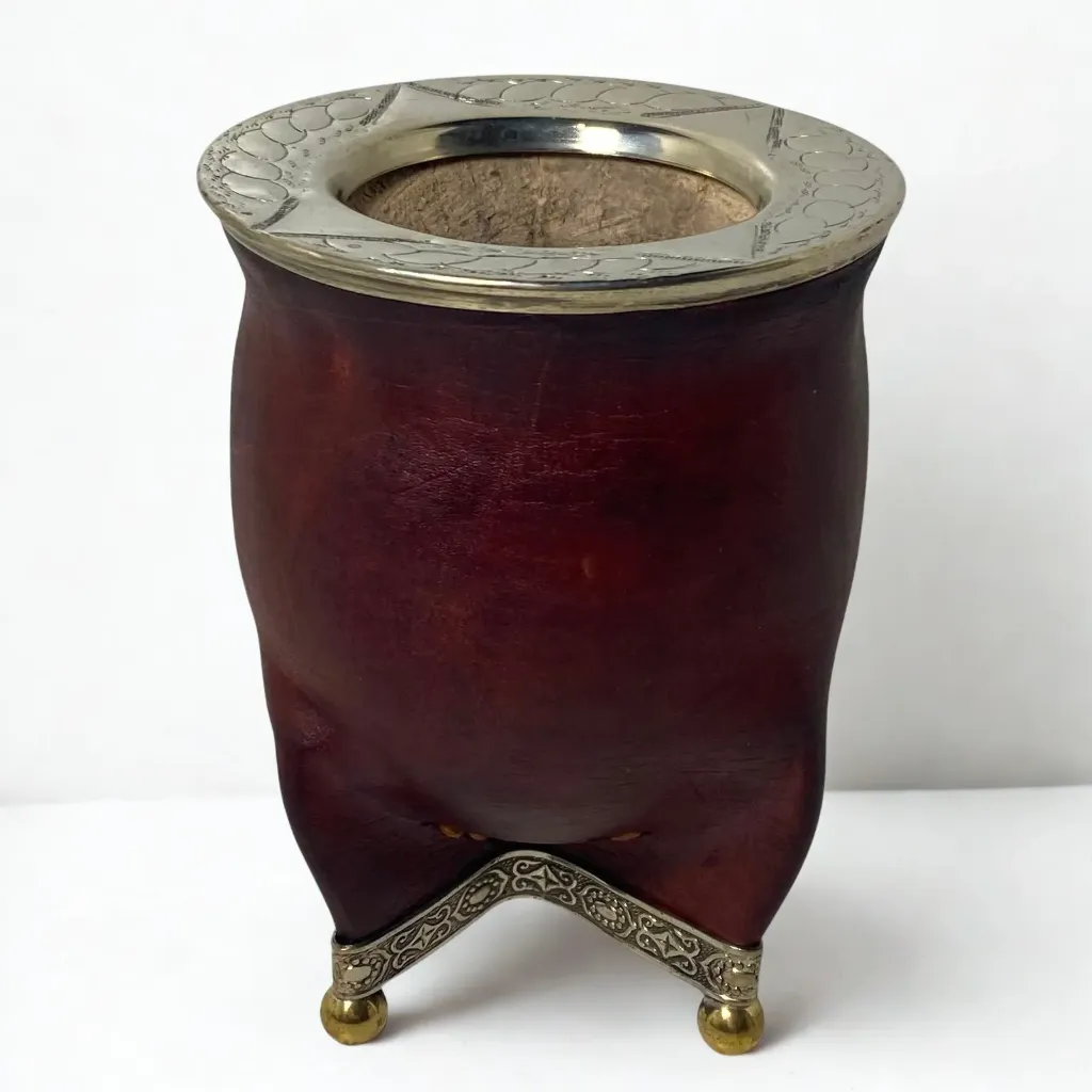 Mate camionero alpaca con bolitas
