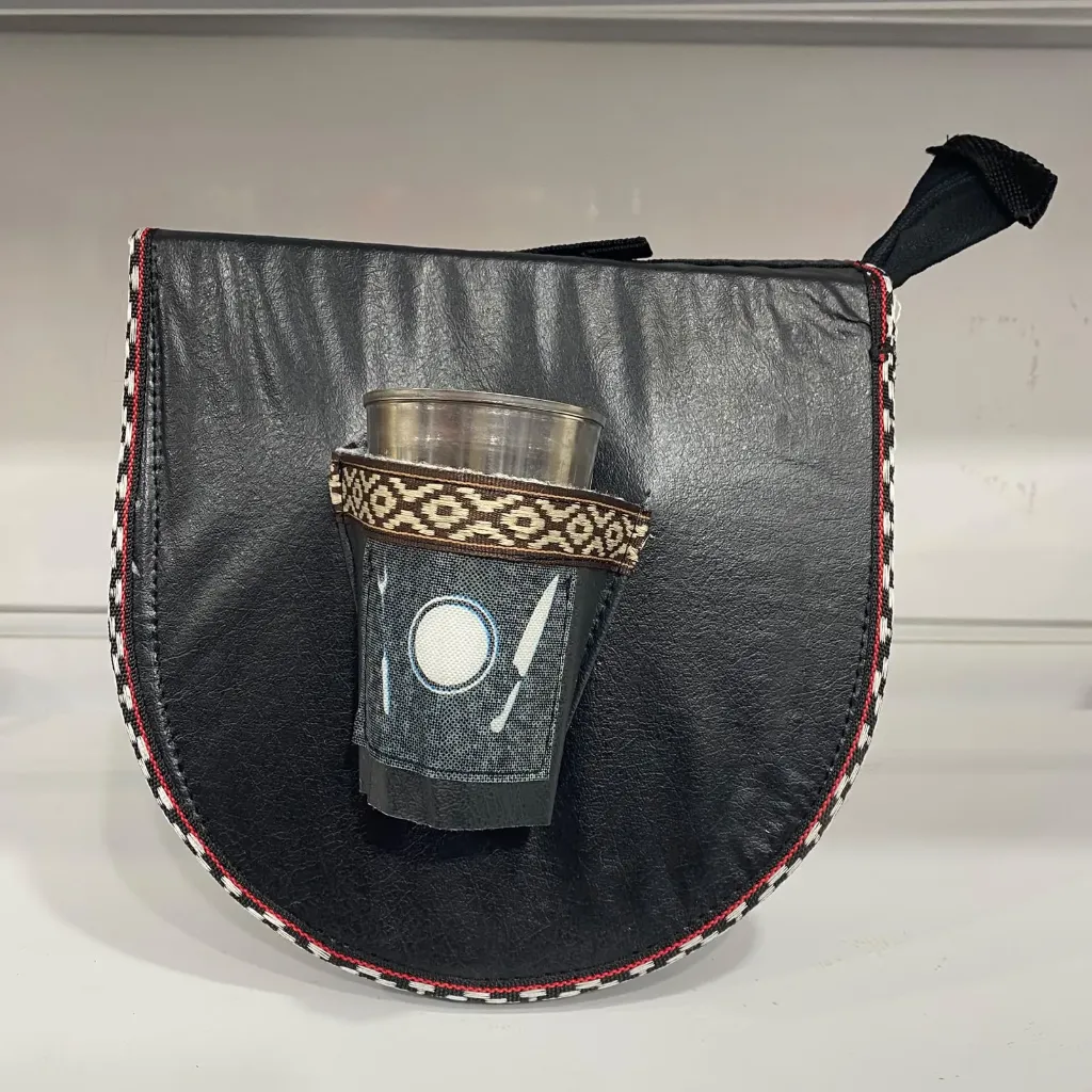 Porta plato con cierre y vaso