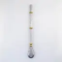 art. 922 Bombilla Malón Acero Inoxidable caño repujado con virola de bronce