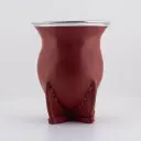 Mate camionero de calabaza y virola de acero