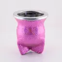 Mate de vidrio forrado en goma eva liso o estampado