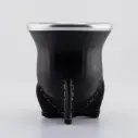 Mate de calabaza forrado en baqueta con virola de aluminio