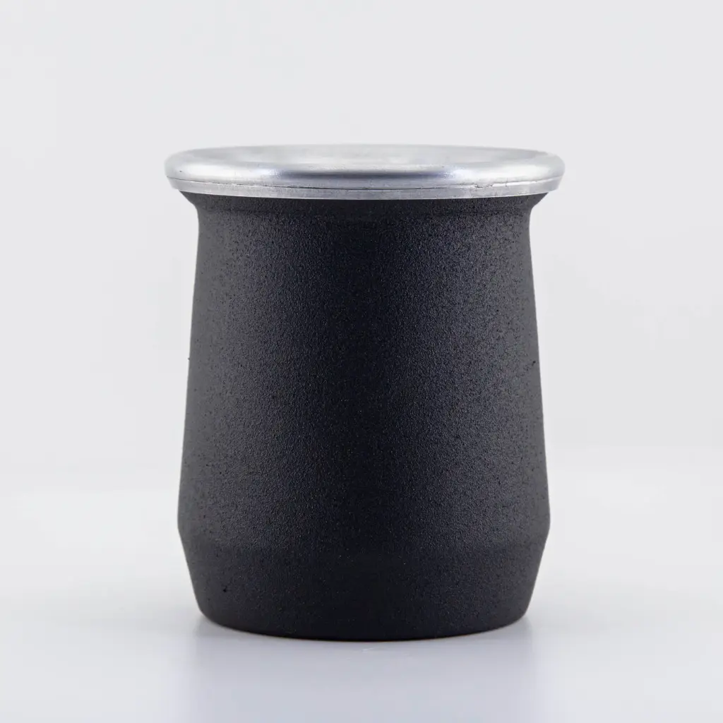 Mate de chapa con interior de acero o aluminio pintado, grabado a laser o con glitter