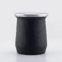 Mate de chapa con interior de acero o aluminio pintado, grabado a laser o con glitter