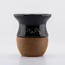 Mate de cerámica con base de algarrobo