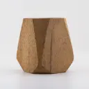 Mate de algarrobo hexagonal