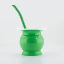 Mate plastico con bombilla