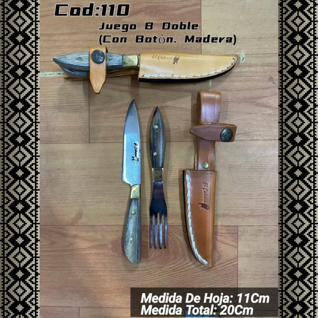 Juego B Doble (Con Botón Madera)