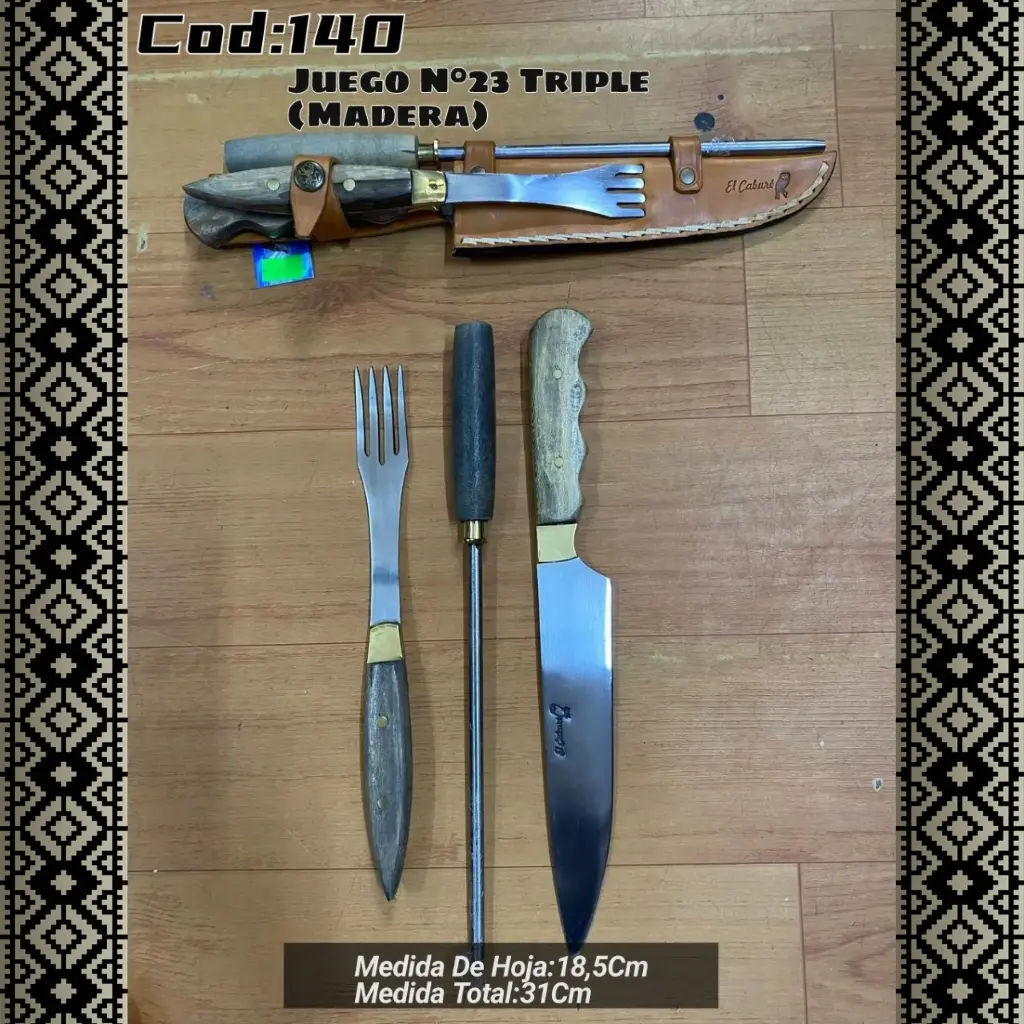 [c140] Juego N°23 Triple (Madera)