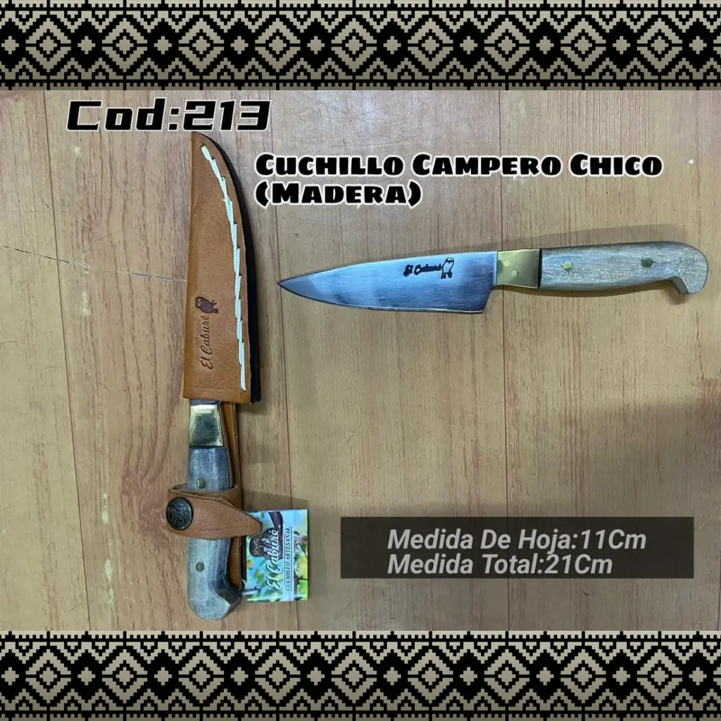 [c213] Cuchillo Campero Chico (Madera)
