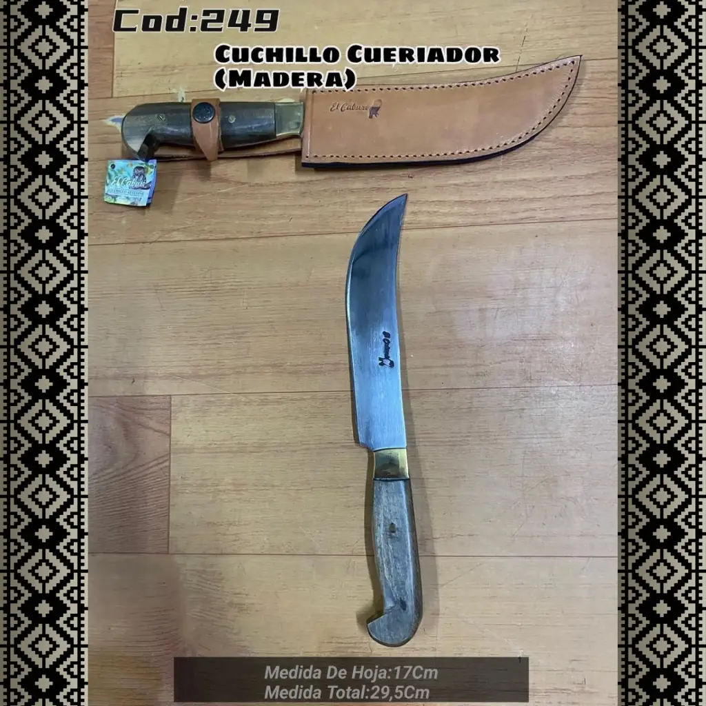 Cuchillo Cueriador (Madera)