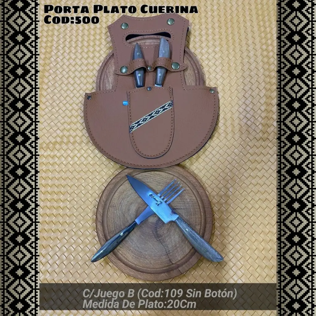 [c500] Porta Plato Doble con Juego B