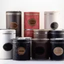 Latas forradas yerbera y azucarera de eco cuero