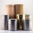 envases de hojalata forrado en eco cueros surtidos de colores y texturas